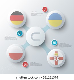 Soccer cup infographic elements-brochure icons