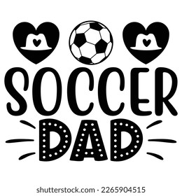 FußballDad - Papa Papa T-Shirt und SVG Design. Fröhlicher Vatertag, Motivationsgeistige SVG zitiert T Shirt Design, Vektor EPS Bearbeitbare Dateien.