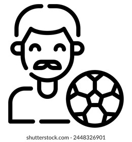 Soccer Dad Icon for web, app, infographic, etc