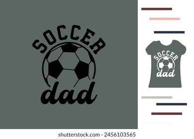 Diseño de camiseta de papá de fútbol