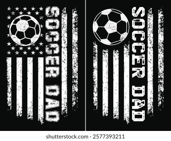 Soccer Dad With USA Flag Design