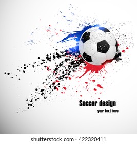 Soccer deign. Design for France soccer championship