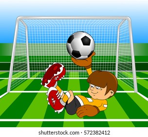 soccer design element; green; background (vector-illustration); 