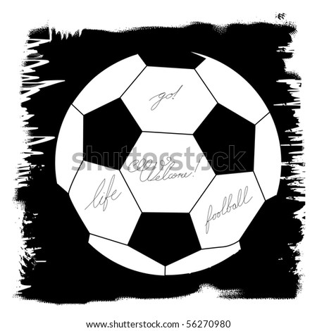 soccer design element on grunge background