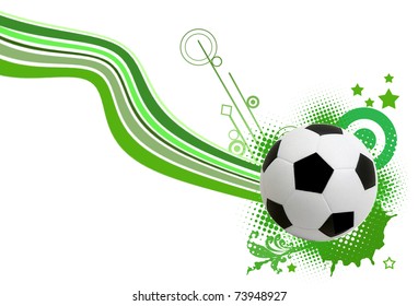 soccer design element on white, vector illustration