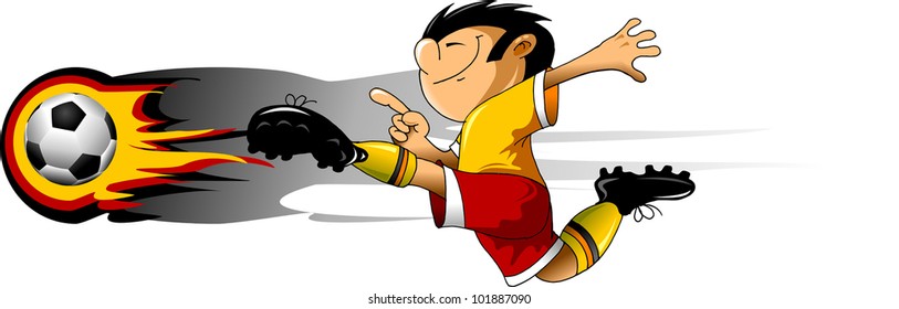 soccer design element; white background (vector-illustration);