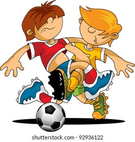 soccer design element; white background (vector-illustration);