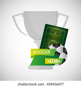 Soccer design. Football icon. Colorfull illustration, vector gra