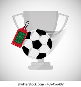 Soccer design. Football icon. Colorfull illustration, vector gra