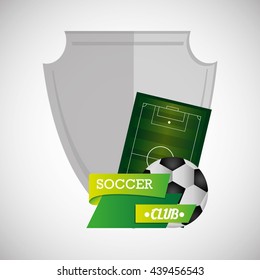 Soccer design. Football icon. Colorfull illustration, vector gra