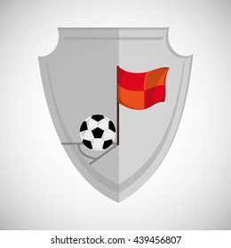 Soccer design. Football icon. Colorfull illustration, vector gra