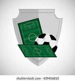 Soccer design. Football icon. Colorfull illustration, vector gra