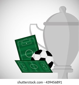 Soccer design. Football icon. Colorfull illustration, vector gra