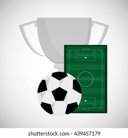 Soccer design. Football icon. Colorfull illustration, vector gra