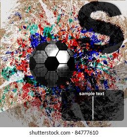Soccer design grunge background