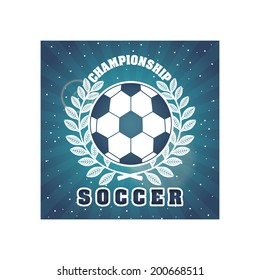 soccer design over background vector illustration