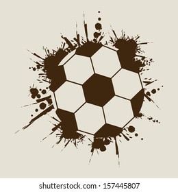 soccer design over beige  background vector illustration 