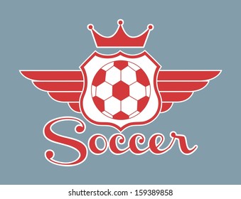 soccer design over  blue  background  vector illustration