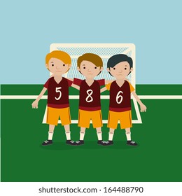soccer design over blue  background  vector illustration 