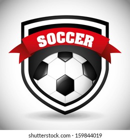 soccer design over gray background  vector illustration 