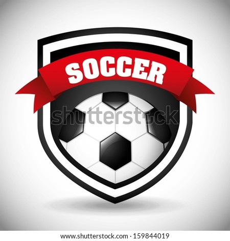 soccer design over gray background  vector illustration 