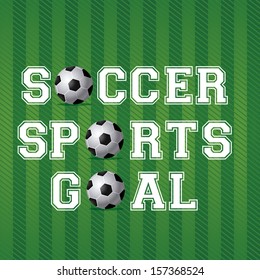 soccer design over green background vector illustration 