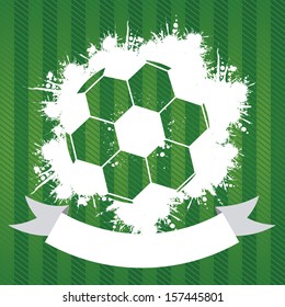 soccer design over green  background vector illustration 