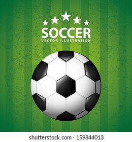 soccer design over green  background  vector illustration