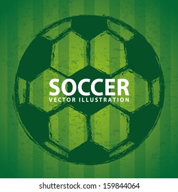 soccer design over green background  vector illustration