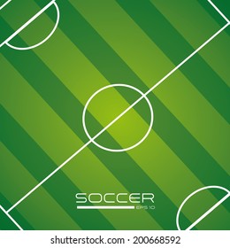 soccer design over green background vector illustration