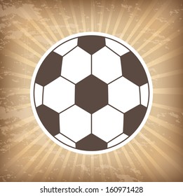 soccer design over grunge background  vector illustration