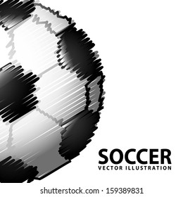 soccer design over  white background  vector illustration