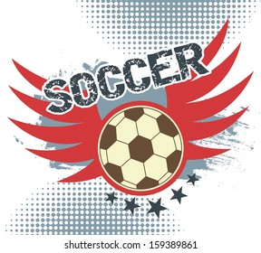 soccer design over white  background  vector illustration