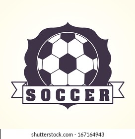 soccer design over white  background  vector illustration