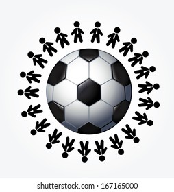 soccer design over white  background  vector illustration