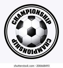 soccer design over white background vector illustration