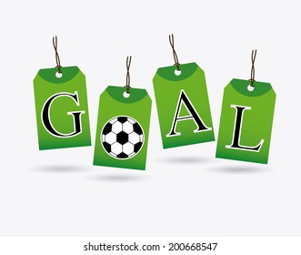 soccer design over white background vector illustration