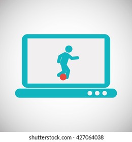 soccer design. sport icon. Isolated image