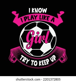 Soccer Design for t-shirt, hoodie, mug etc. It's perfect for any type of printing category. High quality vector print ready file.
