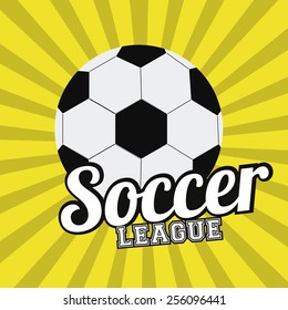 soccer desing over white background vector illustration