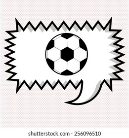 soccer desing over white background vector illustration