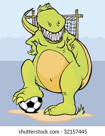soccer dinosaur
