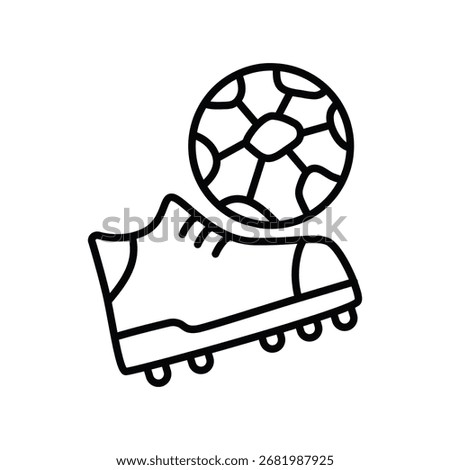 Soccer doodle icon eps 10 file