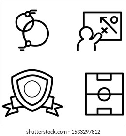 Soccer elements for sport and championship design.