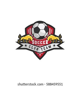 Soccer Emblem International Logo Vetor