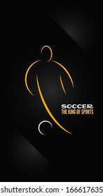 soccer emblem symbol design background