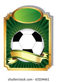 Soccer emblem vector
