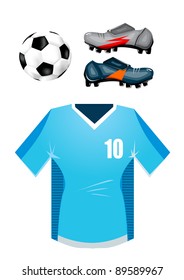 Soccer equipment set