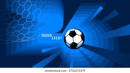  soccer event , tournament , vector background set featuring colorful geometric shapes, soccer balls