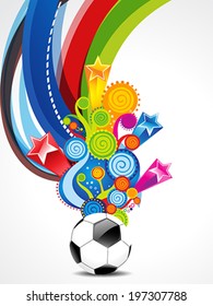 Soccer Explode Background Vector illustration